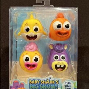 Baby Shark's Big Show! 4-Pack Nickelodeon Bath Squirts Tub Time Fun